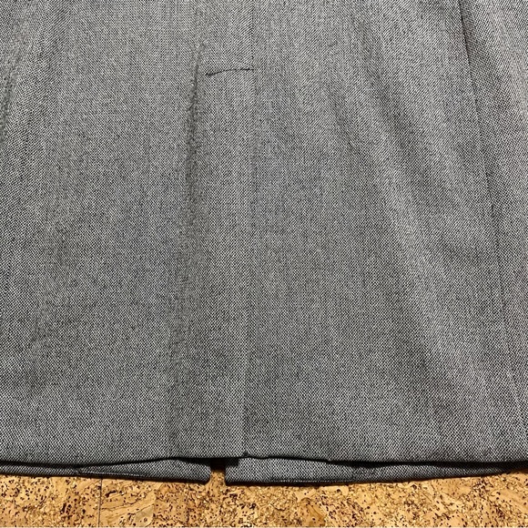 Lauren Ralph Lauren Wm’s Vintage Wool Tweed Leather Collar Long Blazer Jacket - Picture 13 of 15